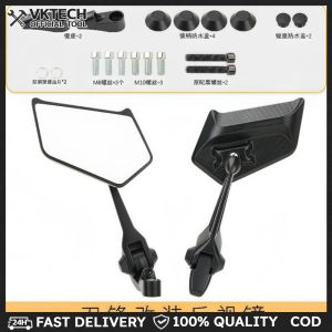 Universal Motorcycle Side Mirrors Rotating for ATV Scooter Dirt Bike High-Quality Durable Design