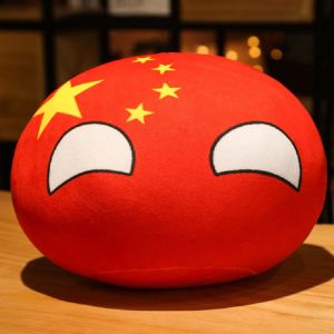 DAWEIF ITALY Korea Creativity 10cm Countryball USSR Key Chain Jewelry MINI Ball Toy Handbag Decorations Country Ball Toy Polandball Plush Keyring Country Ball Plush Pendant Keychain