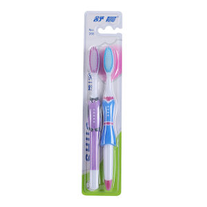 2pcs Couple Set Toothbrush Soft Bristle for Gentle Gum Care Comfortable Grip Deep Cleaning