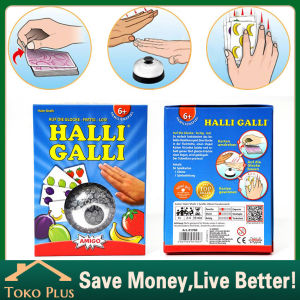 Halli Galli Game Permainan Kartu Cocok 2-6 Players Family Fruity Kartu Halli Galli Card
