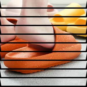 New Style Home Slippers For Men Indoor Thick-Soled CoupleS Home Bathroom EVA Slippers
