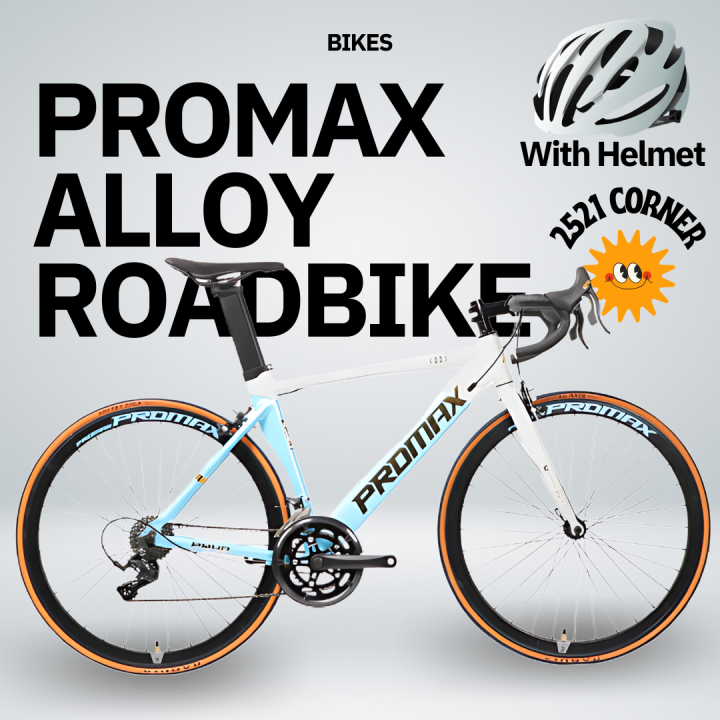 PROMAX PR20 GRAVEL BIKE / PR30 STI ROADBIKE / PR40 AERO ROADBIKE  700x25c / 700x23c Alloy Frame mechanical dual disc brake Outdoor Recreational Exercise Gravel Bike with Free Helmet
