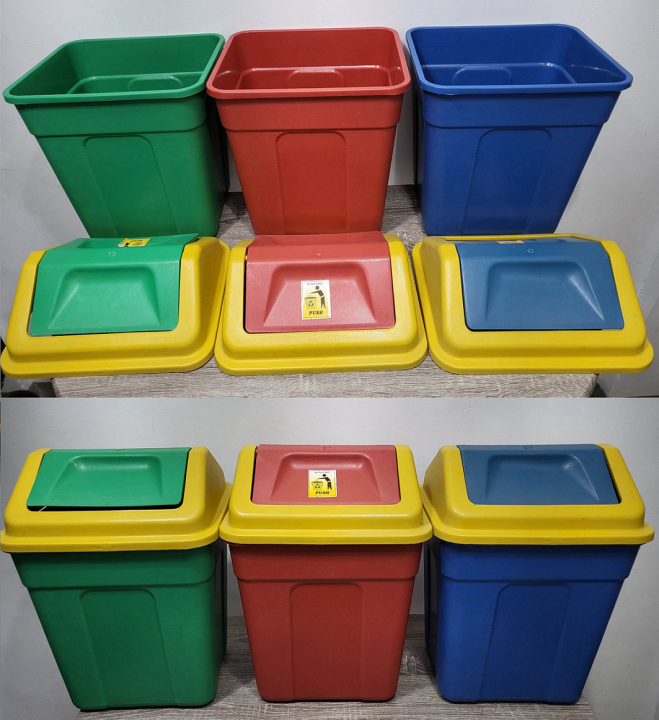 set of 3pcs. / 3 pieces per order / 18L trash can / garbage bin