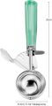 Ice Cream Scoop, Ice Cream Scooper Set Include Different Sizes, Heavy Duty Ice Cream Scoop with Trigger, Polishing Stainless Steel 18/8 Cookie Scoops for B. 