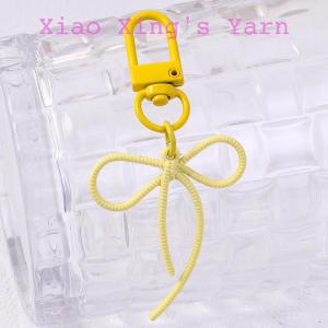 Khoá cài phối nơ đơn giản nhiều màu sắc gắn móc khoá balo thú bông handmade | Xiaoxingyarn