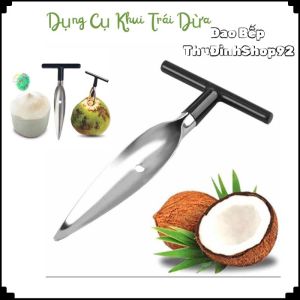 (1) DỤNG CỤ KHUI DỪA MỞ DỪA (thép không rỉ) Tiện Lợi Dễ Dùng.r