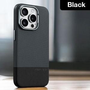 Sanptoch For Magsafe Leather Classics Phone Case For iPhone 15 14 13 Pro Max Luxury Skin-friendly Back Cover For iPhone 15 Pro Max Military Drop Protection Casing