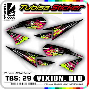 Sticker Striping Variasi Vixion Lama/Old - Stiker Striping Variasi Motor Vixion Lama/Old. TBS.29