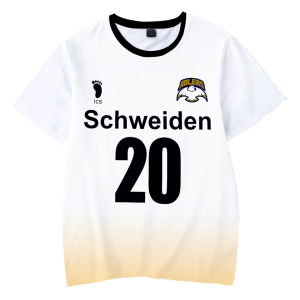 XY New Anime Haikyuu!! Schweiden Adlers Jersey MSBY T-shirt Cosplay Costume Karasuno Shoyo Kageyama Sportswear Short Sleeve YX