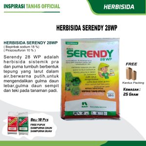 Serendy Herbisida Pengendali Gulma Tanaman Padi Kemasan 25gr Obat Rumput Serendi 25 wp