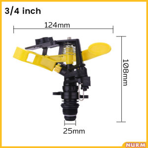 Nurm 360 Degree Automatic Rotation Sprinkler Adjustable Rocker Arm Nozzle Garden Agricultural Irrigation