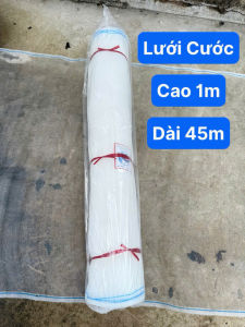 Lưới cước trắng ( Cao 1m - Dài 45m ) Hỗ trợ nhà vườn trồng cây ươm cây bao che công trình để chắn bụi.