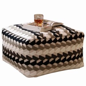 Sacesr Relaxing Pouf Stools Comfortable Portable Low Footrest Modern Soft Entrance Ottoman Home Living Room Decorative Furnitures R6P8Q