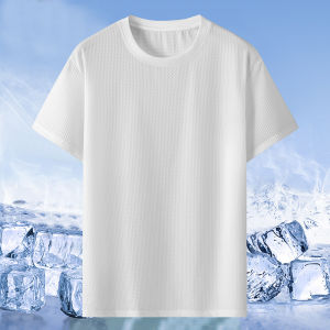 【4XL-11XL】 Áo thun nam ngắn tay rộng thoáng mát thường ngày dáng rộng 180kg có thể mặc nhanh đầy đặn ngoại cỡ cỡ lớn Lụa băng khô nhanh có họa tiết độc đáo