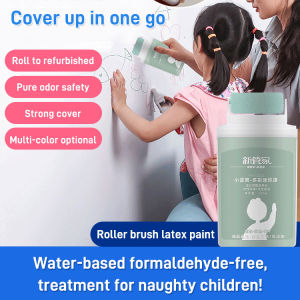 Small Roller Paint Butler White Wall Renovation Patch Paste Paint Graffiti Masking Latex Paint