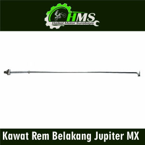Kawat Rem Belakang Jupiter MX - Tiang Lidi Kampas Pedal Rem Rim Brake Break Rod Mur Per Peer Pir Bagian Belakang Yamaha Jupiter MX New Non Kopling