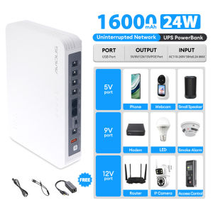 YOOSEE × AVIDUS AVIDUS 16000mAh  Mini UPS Power Supply for CCTV Camera & WIFI Routers & Modem 5V/9V/12V Outputs  Apple Devices Fast Charging