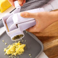 Handheld Rotary Grater with Three Stainless Steel Drum Hand-Cranked Slicer for Grating Hard Cheese. 