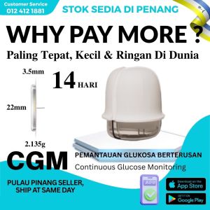 GSTAR AIDEX Dynamic Blood Glucometer CGM Sensor Wearable Continuous Blood Glucose Monitoring System Ready Stock in Penang