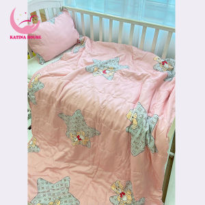 Bộ chăn gối cho bé Katina House vải tencel siêu mềm mát mịn êm phù hợp 5-10 tuổi