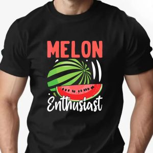 T-Shirt Men 100% Cotton Watermelon Pattern Print Round Neck Breathable Oversized Tee Casual Fashion High quality Clothing