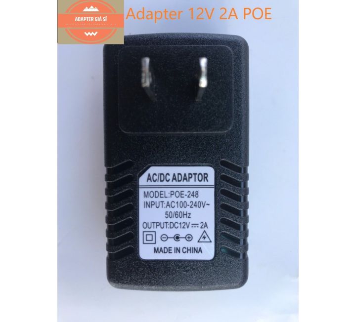 [HCM]Adapter nguồn 12V 2A POE dùng cho camera IP modem...