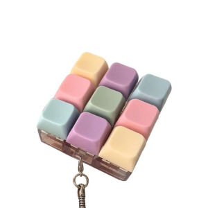 With Christmas Gift Bag Cute Cartoon 26-Key Keyboard Keychain Fidget Toy Stress Relief Pendant Bag Accessory For Kids Adults