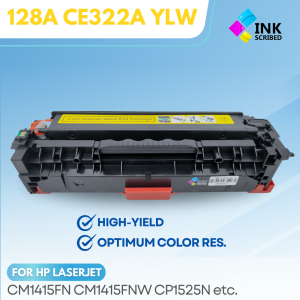 INKSCRIBED 128A CE320A CE321A CE322A CE323A Compatible Toner Cartridge for HP Laserjet CM1415fnw CP1525nw CP1525n CM1415fn