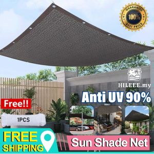 Sun Shade Net Anti-UV 90% Outdoor Awnings Sun Shelter Sunscreen Garden Net Garden Sunscreen Sunblock Shade Cloth Net 防晒遮阳网