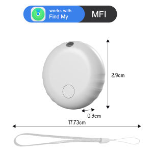 Mini Smart Bluetooth GPS Tracker Anti-lost Item Finders Works with Find My APP (iOS Only Not for Android) Wallet Tracker Keys Finder and Item Locator for Luggage Backpack Suitcases IP67 Waterproof Tracking Tags