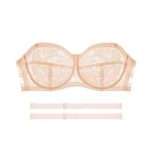 SUPERRR Vừa vặn Áo ngực ren trong suốt Lưới mỏng Chống sốc Đồ lót nâng đỡ Thoải mái Đồ lót Áo ngực vô hình không đường may Đám cưới