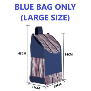 🇸🇬 Foldable Bag Trolley With Wheels 3 Wheel Silent Stair Climber Shopping Supermarket Grocery Market Travel Collapsible Folding Step Climbing Marketing Replacement For Elderly Mother Groceries Large Big Size Waterproof Portable Metal Steel Fold Cart