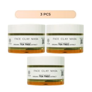 [BUY 1 FREE 1] NATUREAL Clay Mask – Australian Tea Tree | Purifying & Anti-Acne 60g | redakan jerawat | detoxs skin