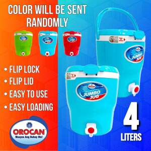 OROCAN KOOLIT JUMBO JUG / INSULATED WATER COOLER JUG / 12 8 4 LITERS / FLIP DESIGN FOR LOCK AND LID