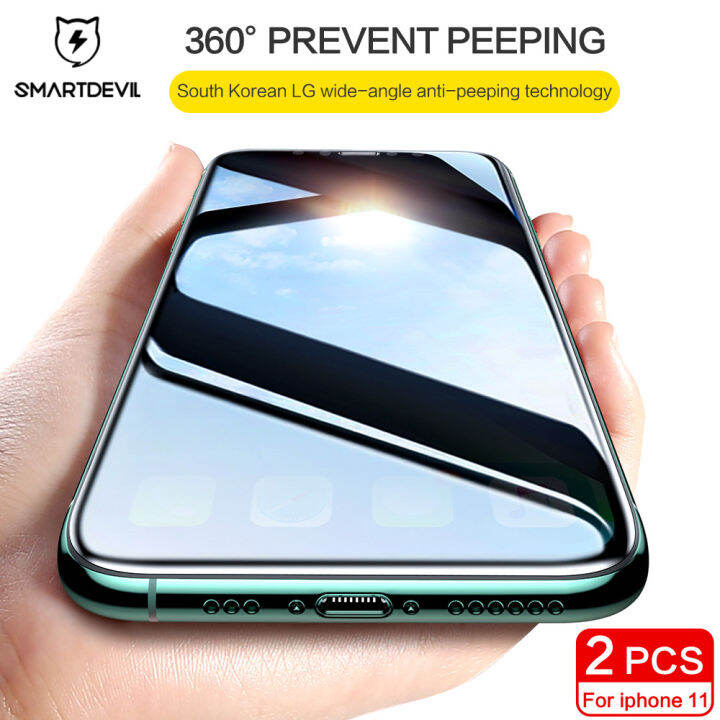 SmartDevil Screen Protector 360° Anti-Peeping Privacy for iPhone 12 Pro ...