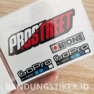 Premium Stiker Pack Helmet Racing Motor Bahan UV DTF Tinta Timbul