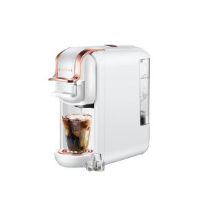 LaHome 3 in 1 Mesin Kopi Beberapa Kapsul 20 Bar Otomatis Cerdas Fit Kapsul Dolce Gusto & kapsul Nexpresso & kopi Bubuk Bubuk Mesin Pembuat Espresso Nespresso Beberapa Kapsul Pompa Air Italia Panas/Dingin
