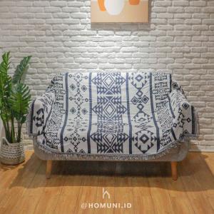 Multifunction Throw Blanket Monochrome/Selimut Cover Sofa Alas Lantai Alas Piknik Taplak Meja Walldecor Tapestry Alas Camping