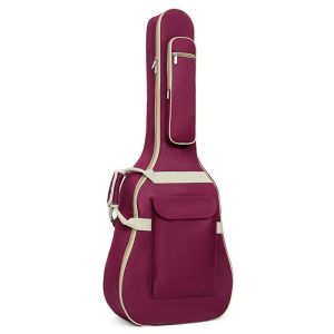 EDDY SONG Double Shoulder Strap 41 Inch Guitar Bag 10 MM Thick Sponge with Side Handle Portable Guitar Backpack Protective Comfortable Soft Guitar Case Electric Guitars