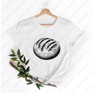 [Local Stock] VCC Bake Bread Lovers Tshirt Funny Sourdough Baking Maker Shirt Casual Fashion Loose Cotton Man T-shirt Short Sleeve Women Tees