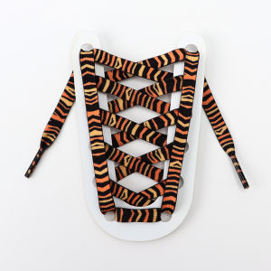 1 Pair Leopard print Shoe Laces For Sneakers Man And Woman Flat Shoelaces Printing Animal Pattern Sports Shoelace Accessories