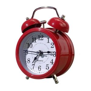 Retro Loud Alarm Clock Double Bell Powred Bedside Desk Ornament for Home Classroom Decoration Present