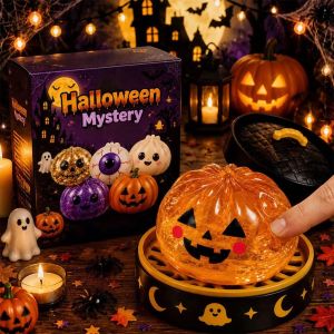 Halloween Dumpling Squishy Toy Pumpkin Eyeball Slow Rising Squeeze Stress Relief Trick or Treat Gift