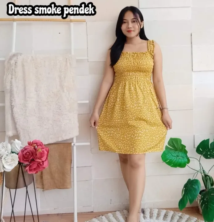 DRESS SMOKE DRESS MINI Lazada Indonesia