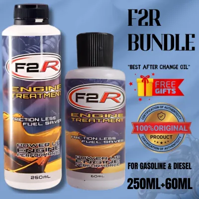 F2R ENGINE TREATMENT (2 bottles 250mL) for Diesel & Gasoline Engine Protection Racing Oil Additives