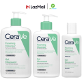 Sữa rửa mặt CeraVe dành cho da thường và da dầu CeraVe Foaming Facial Cleanser 473ml. 