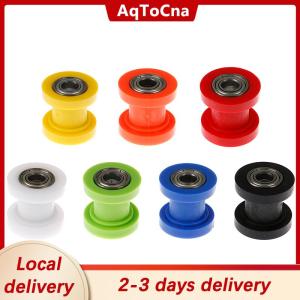 [COD] AqToCna Ship within 24 hours 10mm Chain Roller Slider Tensioner Adjuster Pulley Wheel Guide Pit Dirt Bike