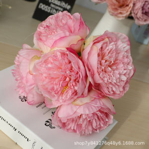 (5 Kuntum) Bunga Peony Ikat Arrtificial/Bunga hias dekorasi