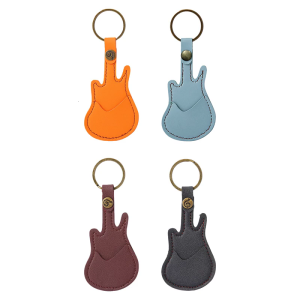 Chất liệu da PU Móc Chìa Khóa Miếng gảy đàn guitar chủ Keychain plectrums Túi Bao cung cấp cho khác nhau Guitarist