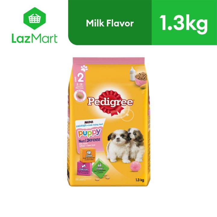 Pedigree Mini Puppy Dog Dry Food Milk Flavor Immune System